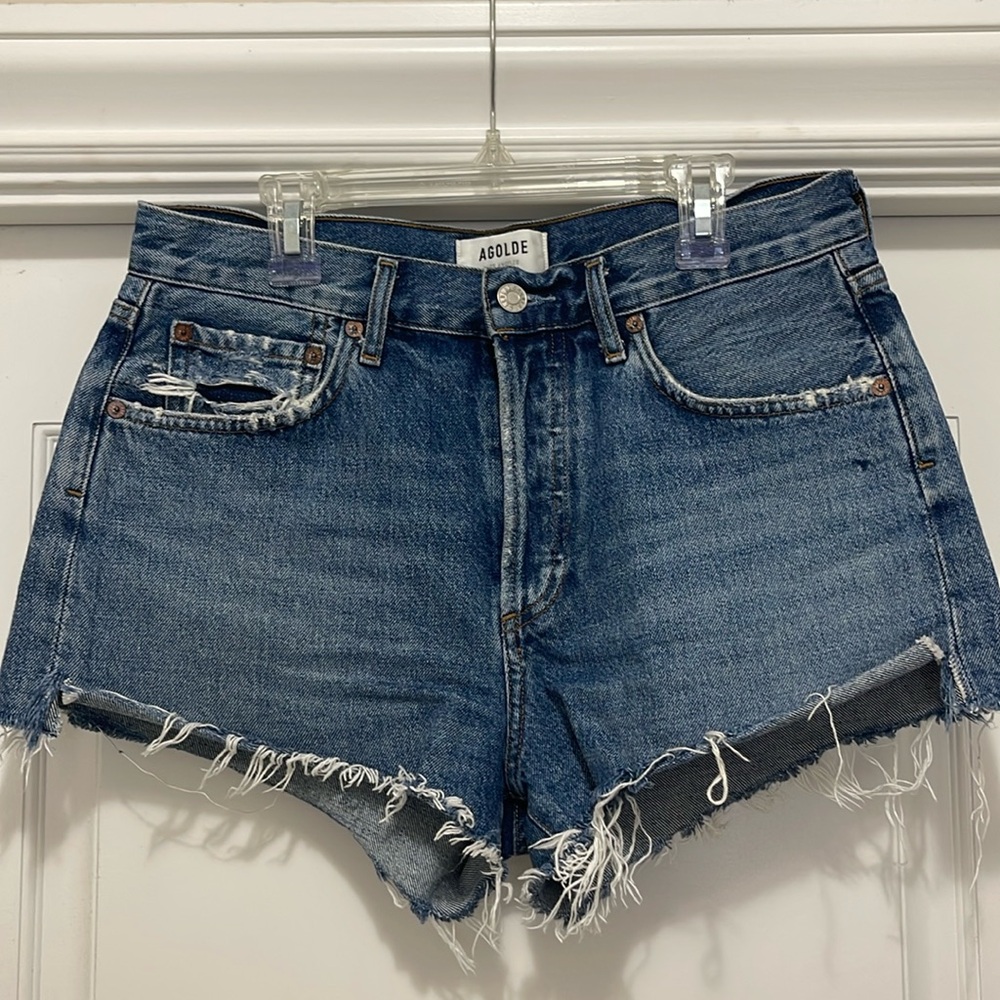 Agolde Parker Vintage Cut Off Short in Lowkey Size 27